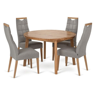 Virtuvės stalas TONDO (100% ĄŽUOLAS)